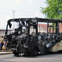 В Китае сгорел автобус с российскими туристами