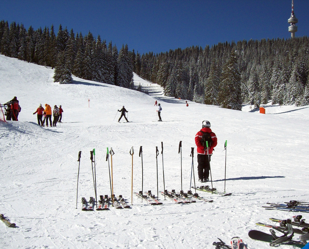 Пампорово катание на лыжах